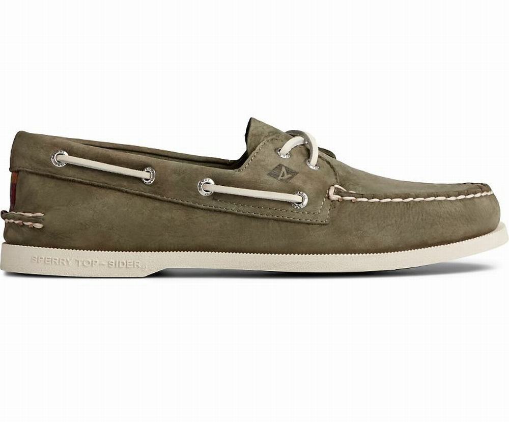 Sperry Authentic Original Surf Bootschoenen Heren Olijfgroen | 156JXRQZU