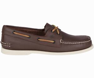 Sperry Authentic Original Leren Bootschoenen Heren Bruin | 463YQIUCD