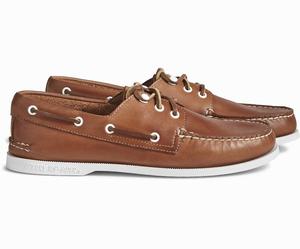 Sperry Cloud Authentic Original 3-Eye Leren Bootschoenen Heren Bruin | 249XLUGPA