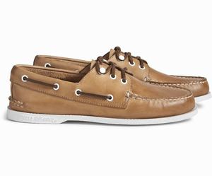 Sperry Cloud Authentic Original 3-Eye Leren Bootschoenen Heren Donkerkhaki | 468TQKCXI