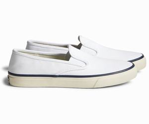 Sperry Cloud Slip On Deck Sneakers Dames Wit | 027JKSQAE