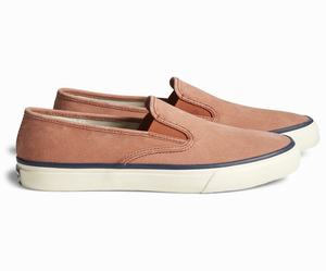 Sperry Cloud Slip On Deck Sneakers Dames Rood | 045DBVCPM