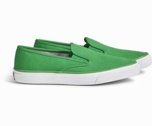 Sperry Cloud Slip On Deck Sneakers Heren Groen | 864KRPVOH