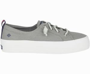 Sperry Crest Triple Sneakers Dames Grijs | 167SFEDQG