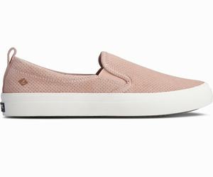 Sperry Crest Twin Gore Plushwave Pin Perforated Sneakers Dames Roze | 617LHMISZ