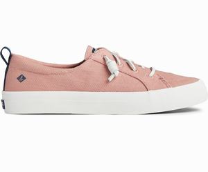 Sperry Crest Vibe Seasonal Twill Sneakers Dames Roze | 503CDQRPK