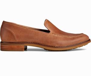 Sperry Fairpoint Leren Loafers Dames Bruin | 218KOIETA