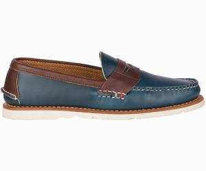 Sperry Gold Cup Handcrafted in Maine Penny Loafers Heren Donkerblauw / Bruin | 573CNGZRT