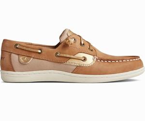 Sperry Songfish Starlight Leren Bootschoenen Dames Bruin | 215EDSWAC