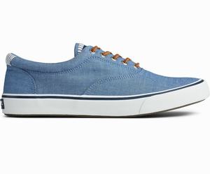 Sperry Striper II CVO Seersucker Sneakers Heren Donkerblauw | 123OWBZIE