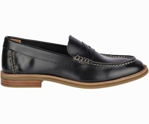 Sperry Topsfield Penny Loafers Heren Zwart | 720FCVJAN